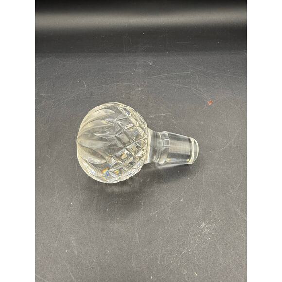 Vintage Ornate Crystal Decanter Stopper - Picture 2 of 9